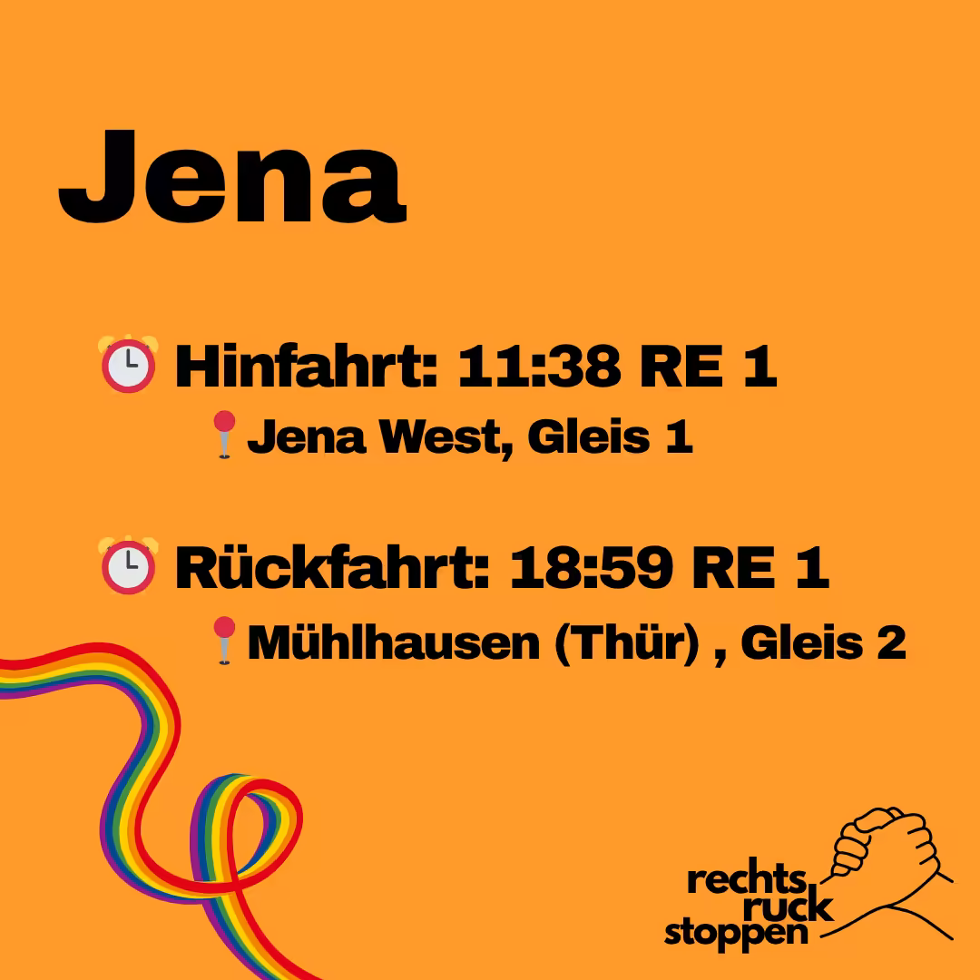 Gemeinsame An- und Rückfahrt zum CSD Mühlhausen