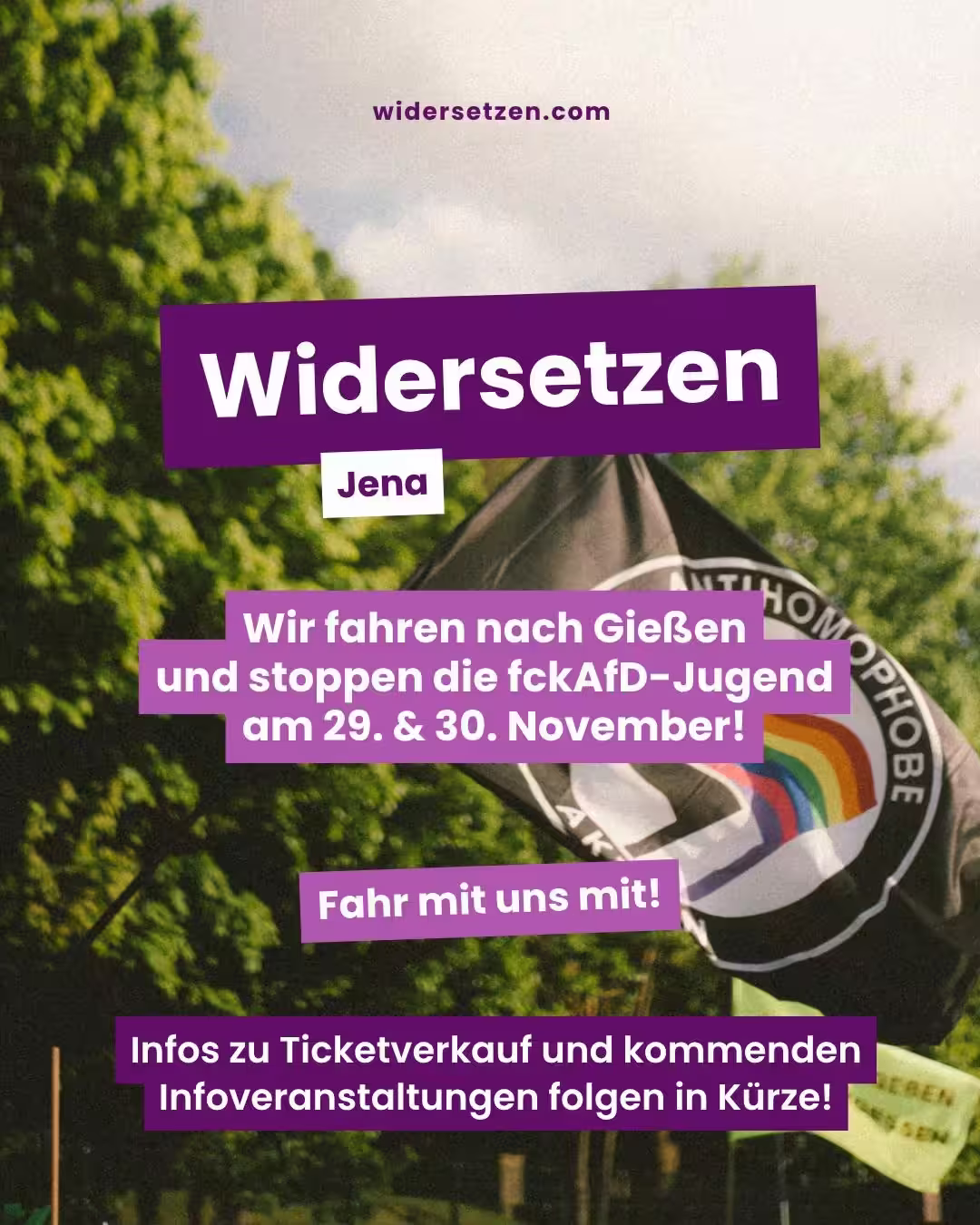 save the date: widersetzen in Gießen am 29.11.