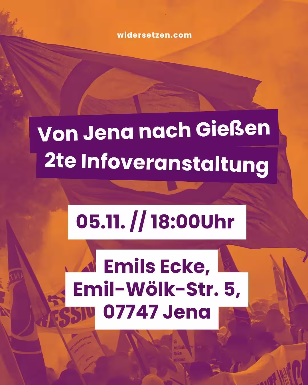 Von Jena nach Gießen: Zweite Infoveranstaltung