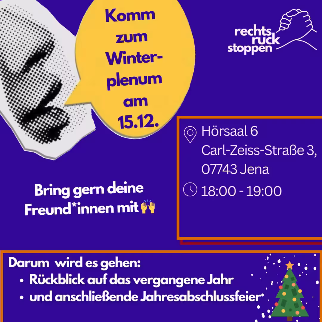 Das letzte Plenum in diesem Jahr steht an!⛄